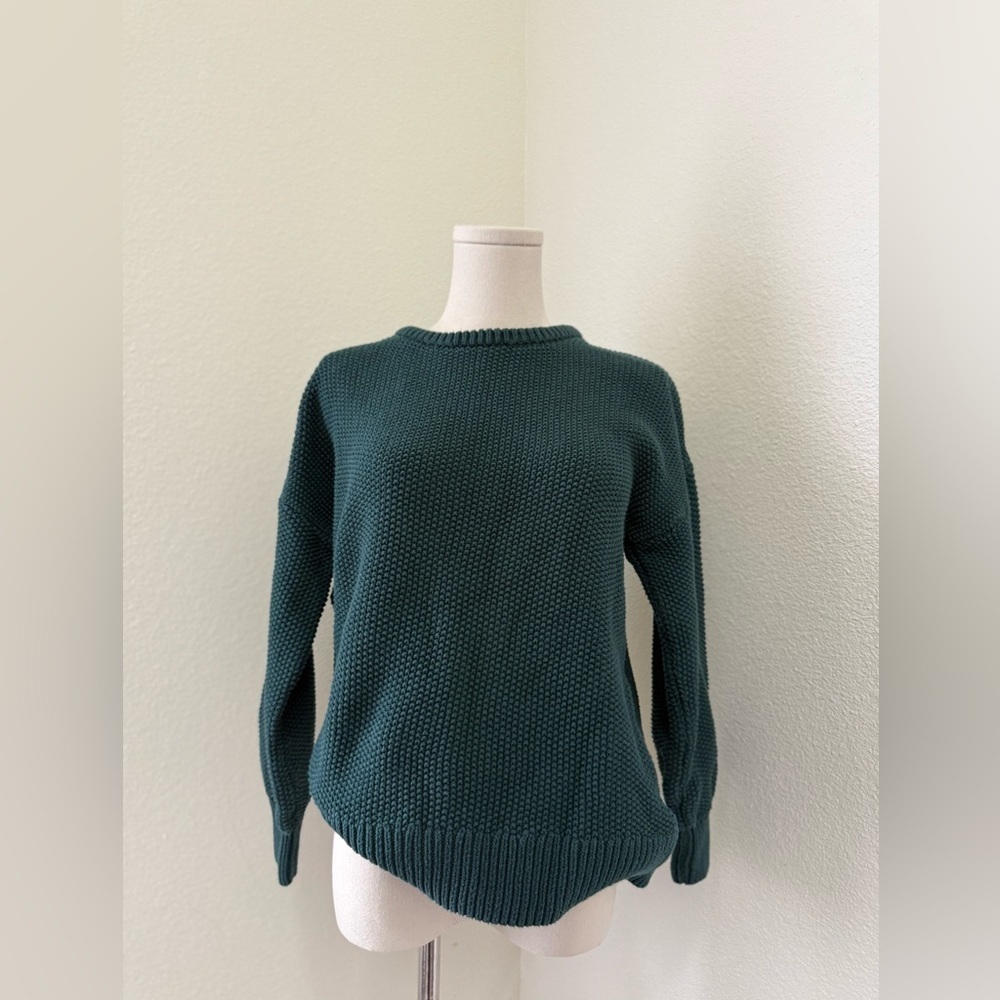 Old Navy Forest Green Knit Tunic Length Sweater Women’s Size Small